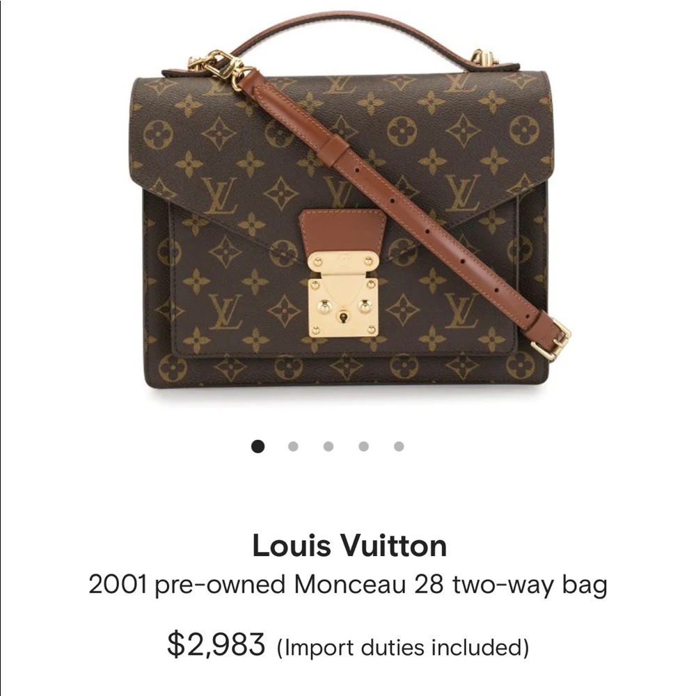 Vintage 2001 Monceau 28 two-way bag original